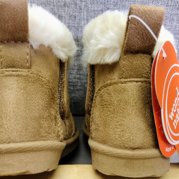 Wonder Nation Baby Girl Faux Fur/Faux Suede Faux Shearling Toddler Boots Size 3 - Picture 7 of 14